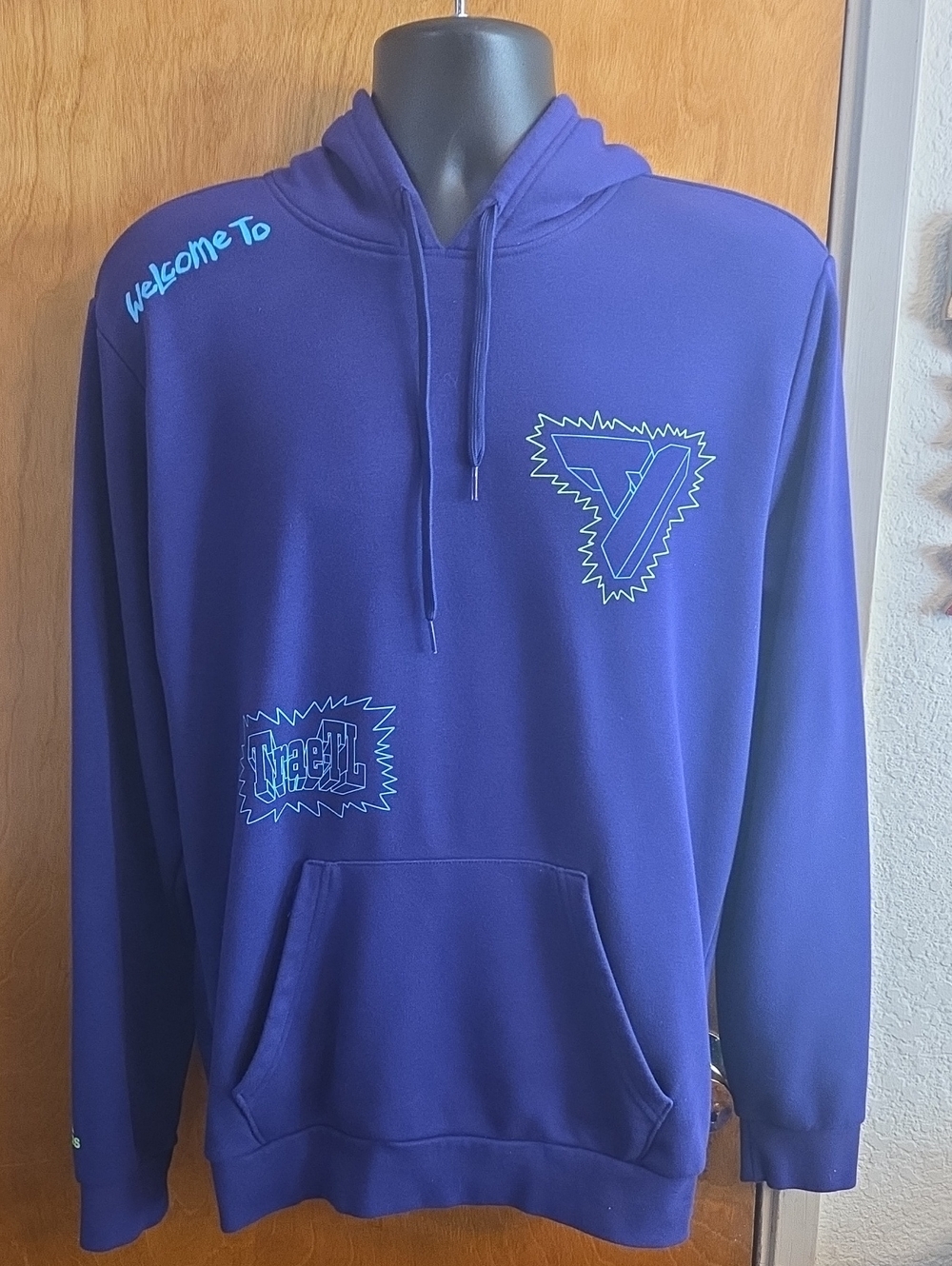 Adidas Trae Young TraeTL Purple Pullover Hoodie Mens Size Medium